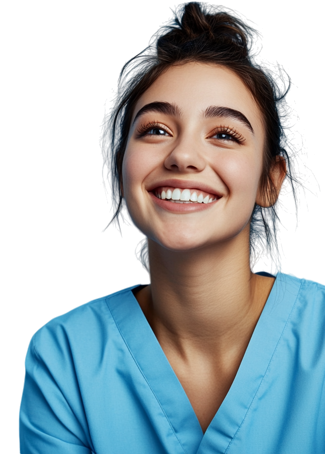 Joven sonriendo